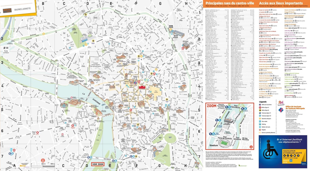 Toulouse monumento mapa