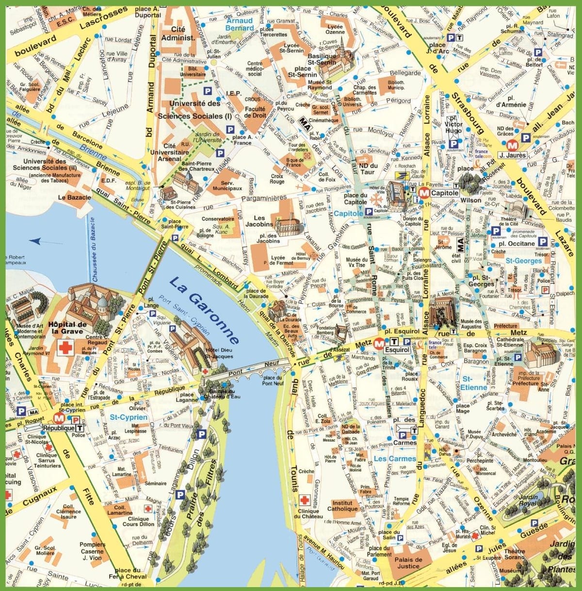 mapa de Toulouse