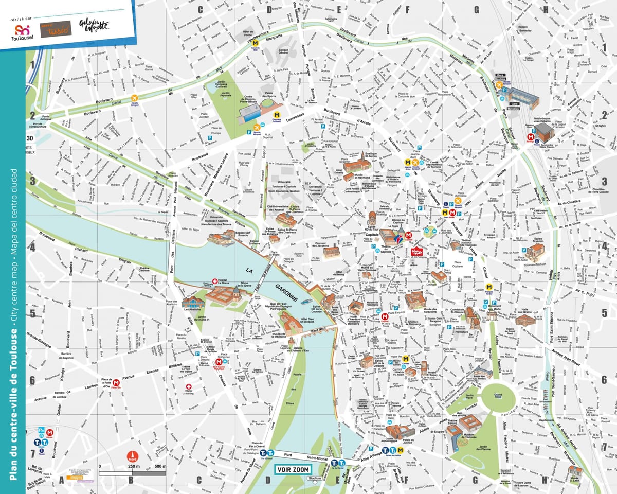 mapas de Toulouse
