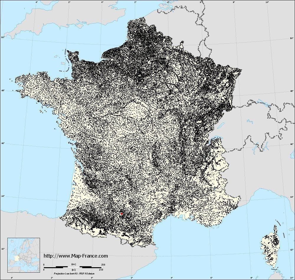 mapa de Toulouse concellos