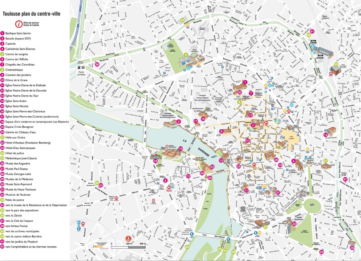 mapa de Toulouse museo