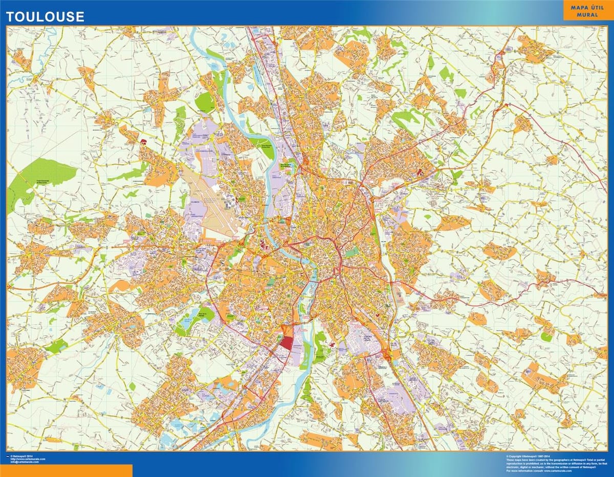 mapa de Toulouse tenda