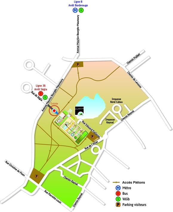 mapa de Toulouse xardín