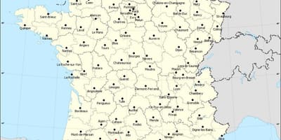 Mapa de francia mostrando Toulouse