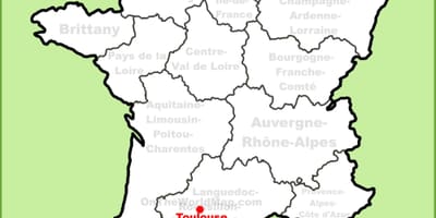 Toulouse en un mapa