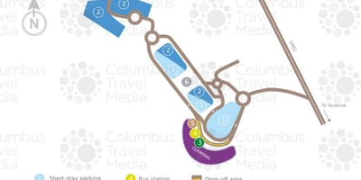 Mapa de Toulouse aeroporto blagnac