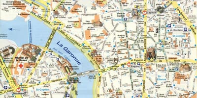 Mapa de Toulouse suburbio